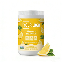 Complément Sportif Quotidien : Poudre d'Électrolytes Énergisante Sans Sucre, Saveur Limonade, pour l'Hydratation, Enrichie en Minéraux et Vitamines