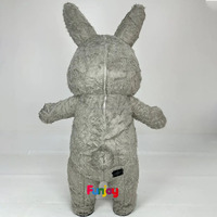Mascotte de lapin de dessin animé mignon en peluche douce Costume de mascotte gonflable de lapin de Pâques personnalisé pour cosplay