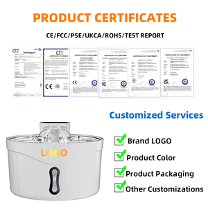 स्मार्ट पालतू पानी का फव्वारा बैटरी संचालित इन्फ्रारेड सेंसर बिल्ली पानी के लिए उच्च गुणवत्ता वाले वायरलेस पानी का फव्वारा - Product Image 2