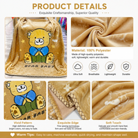 Sanhome Europäischer Stil 100% Polyester Gestrickte Cartoon Baby Kinderdecke Superweich Warm Für Alle Jahreszeiten Anpassbares Gewicht Farbe