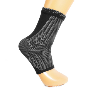 खेल चोटों के पैर और टखने की सुरक्षा के लिए आधे पैर की कवरेज संपीड़न मोजे के साथ लोचदार टखने का समर्थन - Product Image 5