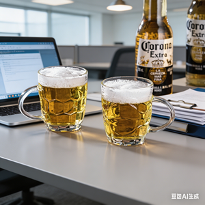 Venta al por Mayor de Jarras de <span class=keywords><strong>Cerveza</strong></span> de Vidrio Transparente Personalizadas con Asa |   Jarras de <span class=keywords><strong>Cerveza</strong></span> con Base Pesada y Diseño de Hoyuelos para Bares y Restaurantes - Product Image 2