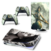Autocollants en vinyle colorés pour la console et la manette de jeu Playstation 5 Ps5, skins, accessoires de jeu