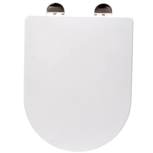 Asiento de inodoro en forma de D de cierre suave con tapa de asiento de <span class=keywords><strong>WC</strong></span> universal de liberación rápida - Product Image 1
