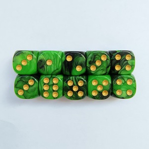 Ensemble de 10 <span class=keywords><strong>dés</strong></span> de mahjong polyédriques en acrylique avec design <span class=keywords><strong>à</strong></span> six <span class=keywords><strong>faces</strong></span>, durables et écologiques, comprend un sac <span class=keywords><strong>à</strong></span> <span class=keywords><strong>dés</strong></span> - Product Image 2