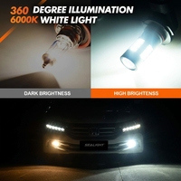 360 °   Ampoules de phares antibrouillard H11 H8 H16 LED ou DRL 6000K avec une luminosité accrue de 400 %