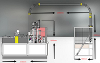 Machine à fabriquer des gobelets en papier à double paroi automatique jetable, prix, machine à former des gobelets en papier à ondulations pour café