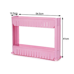 Estante organizador Estante de artículos para el hogar de 2 niveles Fácil instalación Estante de baño de cocina duradero de diferentes colores - Product Image 6