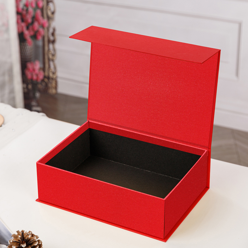 Red book-shaped box