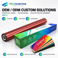 Film de protection de peinture professionnel en TPU aliphatique liquide rouge sang de dragon super brillant auto-réparateur anti-rayures