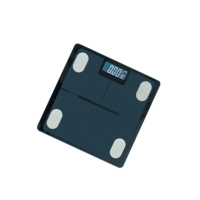 Báscula para Medir el Contenido de Agua y Grasa Corporal, Capacidad de 180 kg, Tecnología de Sensor Electrónico, Pantalla Digital, Funciona con Batería, para Oficina