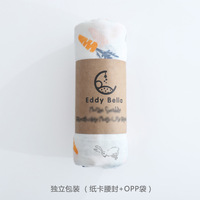 Mantas de Bebé de Bambú Tejidas a Medida, Muselina de 6 Capas con Patrón de Dibujos Animados, Ecológicas, de Secado Rápido, para Recién Nacidos, Niñas y Niños