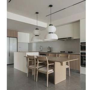 Mueble de Cocina Moderno Modular de Diseño Clásico con Fregadero Estilo Japonés y Almacenamiento de Madera - Product Image 1