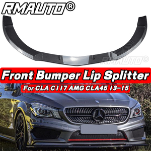 ลิ้นกันชนหน้า CLA ดิฟฟิวเซอร์กันชนหน้า สปอยเลอร์กันชนหน้า ชุดแต่งสำหรับ Mercedes Benz CLA C117 AMG CLA45 2013-2015 อุปกรณ์ตกแต่งรถยนต์ - Product Image 1