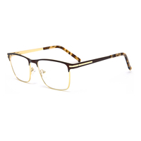Marco de metal personalizado para gafas de hombre, marco de cristal transparente colgante para pared, pictu, soporte de exhibición para gafas ópticas
