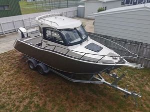 Bote de Pesca de Aluminio de 6.85m (22.5 Pies), Aleación 5083, Casco en V Profunda, Alta Resistencia, <span class=keywords><strong>para</strong></span> Pesca en Alta Mar y <span class=keywords><strong>Cruceros</strong></span>, con Motor Fuera de Borda - Product Image 3