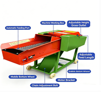 Nouvelle machine à hacher le fourrage électrique robuste pour la bagasse de canne à sucre, les tiges de maïs, l'alimentation animale 220V/380V Haute productivité 3 tonnes/h