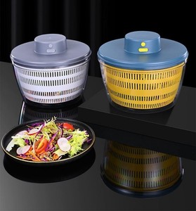 Sleek Black Stainless Steel Electric Salad Spinner with 4.5L BPA Free Bowl Auto Shut Off & Dishwasher <b>Safe</b> Design for Home and - Product Image 5