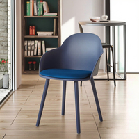 Correspondance simple moderne nordique pour chaise Eam avec dossier Table de café en plastique et chaise de magasin de thé au lait pour hôtels