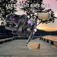 Moulinet de pêche à lancer Hei Diao Lure 13+1BB, rapport de transmission 6:5:1, résistance maximale 5,5 kg, eau douce/eau salée, pêche magnétique, rivière, lac