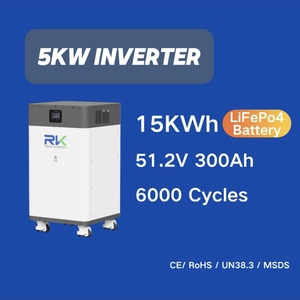 Batería Solar Todo en Uno 48/51.2V 280Ah 15kWh 6000 Ciclos, Sistema de Almacenamiento de Energía Doméstico de Litio Montado en Suelo - Product Image 2