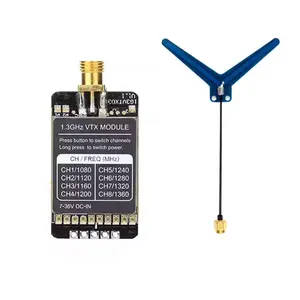 VIDEO TRANSMITTER 1.3G 1.2G 8CH 800MW Audio Video FPV Transmitter Receiver Module 7-36V For RC FPV