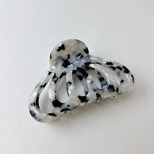 Lanterne creuse citrouille acide acétique pinces à griffes mode marbre écaille de tortue écologique acétate pinces à cheveux pour les femmes - Product Image 3