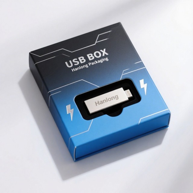 Luxury Wholesale USB Flash Drive Gift Box Custom Print USB Flash Drive Packaging Box Soy Ink USB Flash Drive Gift Box