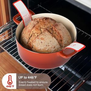 Tapis de cuisson en silicone avec échelle graduée 46 × 33 cm pour la levée du pain dans un four hollandais - Product Image 5