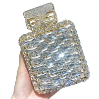 Pochette de soirée Daiwei avec strass, nœud personnalisé, pochette en cristal, sac de dîner en diamant, sac de fête pour femme, sac à main de luxe
