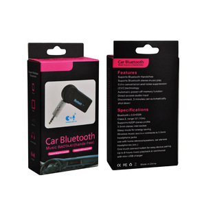 <b>Bluetooth</b> Car Kit 3.5mm <b>Aux</b> Wireless Receiver Audio Adapter Hands Free Dashboard Use Battery Usb Powered - Product Image 3