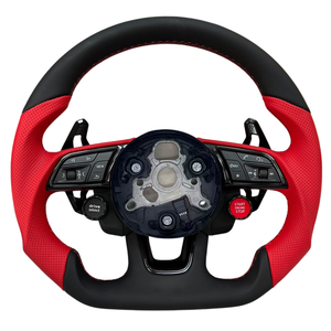 Volante de Cuero Personalizado para Automóviles <span class=keywords><strong>Audi</strong></span> A3 A4 A4L A5 A7L A8 Q5 Q7 B9 A6 R8 TTRS TTS TT C7 C8 Q3, Accesorios para Automóviles - Product Image 1