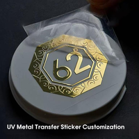 Usine OEM/ODM estampage à chaud or et argent impression couleur vive autocollants élégants en cristal de métal motifs étincelants