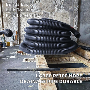 Tuyau de drainage perforé flexible en PP de différents diamètres pour les projets de tunnels, mines et irrigation - Product Image 2