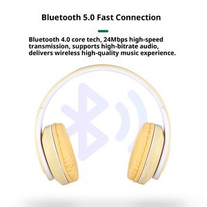 Manufacturer Direct Sales Wireless Earphones Headband Style <b>Subwoofer</b> Folding Stereo Blue Tooth Earphones - Product Image 5
