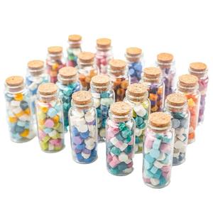 Petites bouteilles de granulés de cire à cacheter, forme octogonale, plusieurs couleurs, fournitures artisanales - Product Image 5