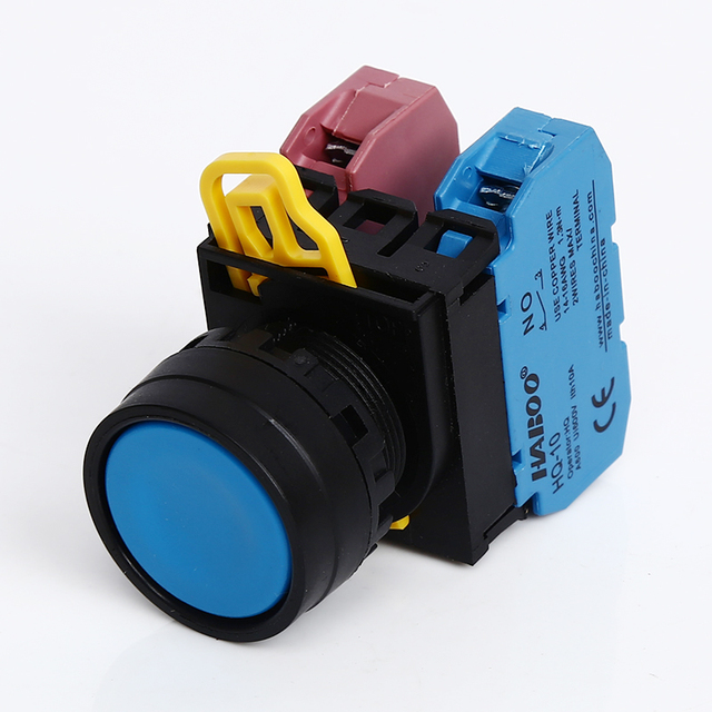HABOO 22mm Industrial Push Button Switch 10A Factory High Quality Plastic Push Button Switch Waterproof IP65