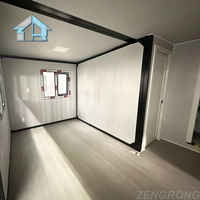 Maison conteneur extensible de 20 pieds fabriquée en Chine, 2-3 chambres, mini-villa préfabriquée, maison mobile préfabriquée pour usage en bureau extérieur