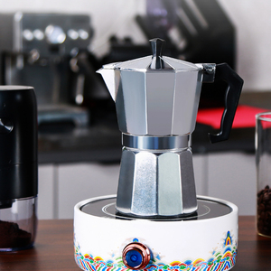 Ecocoffee Aluminium <span class=keywords><strong>Moka</strong></span> Pot Espresso Cafetière 3/6/9/12 Tasses pour Barista <span class=keywords><strong>Utilisation</strong></span> - Product Image 2