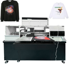 Impresora de inyección de tinta digital semiautomática de cama plana para algodón con tinta pigmentada, 2 estaciones, nueva, 1 año de garantía, para impresión directa en prendas (DTG) - Product Image 1