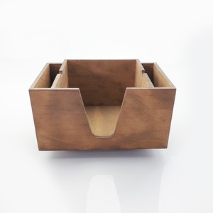 Scatola di fazzoletti di legno porta tovaglioli di carta di legno <span class=keywords><strong>fai</strong></span> <span class=keywords><strong>da</strong></span> <span class=keywords><strong>te</strong></span> porta paglia <span class=keywords><strong>da</strong></span> tavolo - Product Image 2