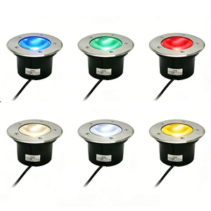 ไฟ LED ภายนอกอาคารแบบฝังดิน 15W COB LED พร้อมรีโมทคอนโทรล ตัวเรือนอะลูมิเนียม กันน้ำระดับ IP67 รองรับไฟ 110V 220V - Product Image 1