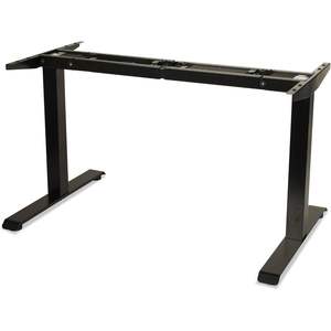 Base de table électrique réglable en deux positions Alera, noire, de 27-1/4 po à 47-1/4 po, design contemporain pour mobilier de bureau et de chambre - Product Image 2