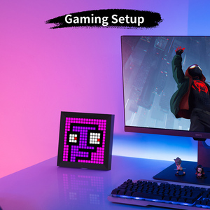 Divoom <span class=keywords><strong>Pixoo</strong></span> 16*16 Pantalla LED inteligente Reloj de pared Juegos pixelados Potente duración de la batería Pantalla de pared LCD para juegos DIY - Product Image 3