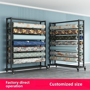 رف عرض عالي الجودة مخصص للسجاد والبطانيات والأقمشة مع شعار مخصص لغرف العرض - Product Image 3