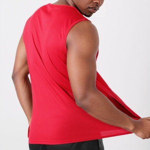 Men's Breathable Seamless Polyester Sleeveless Basketball Workout Sportswear Wear Muscle Compression <b>Vest</b> Singlet - Product Image 1