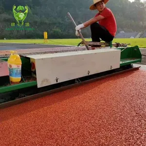 Máquina de borracha do granel TPJ-2.5 pavimentador máquina para a pista de corrida de borracha