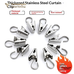Stainless Steel Spring <b>Clamp</b> With Hook Polished Surface Industrial Use 138mm Length Non Adjustable - Product Image 5