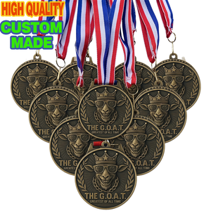 Medallas de Aleación de Zinc Fundidas a Presión, Personalizadas de Fábrica, con Acabado Antiguo, Medallas de Premio al Mejor de Todos los Tiempos, Entrega Rápida - Product Image 2