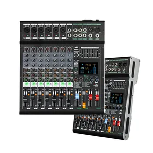 وحدة تحكم في مزج الصوت Accuracy Pro Audio ST280 مزودة بـ 8 قنوات وحدة تحكم في مزج الصوت مزج الصوت المحترف للحفلات